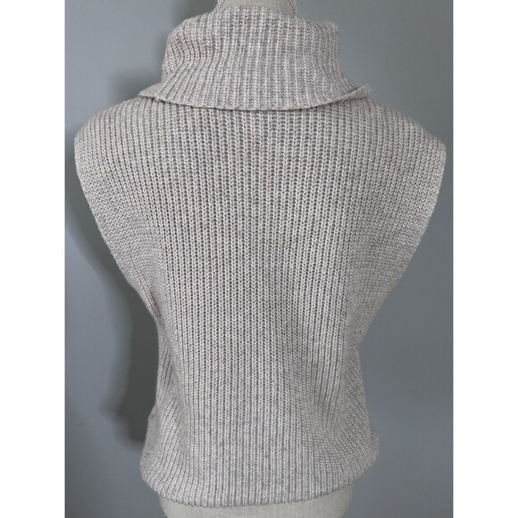 Rachel Zoe Sleeveless Turtleneck Sweater Size Medium - Picture 3 of 7